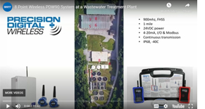 8 Point Wireless PDW90 System at a Wastewater Treatment Plant