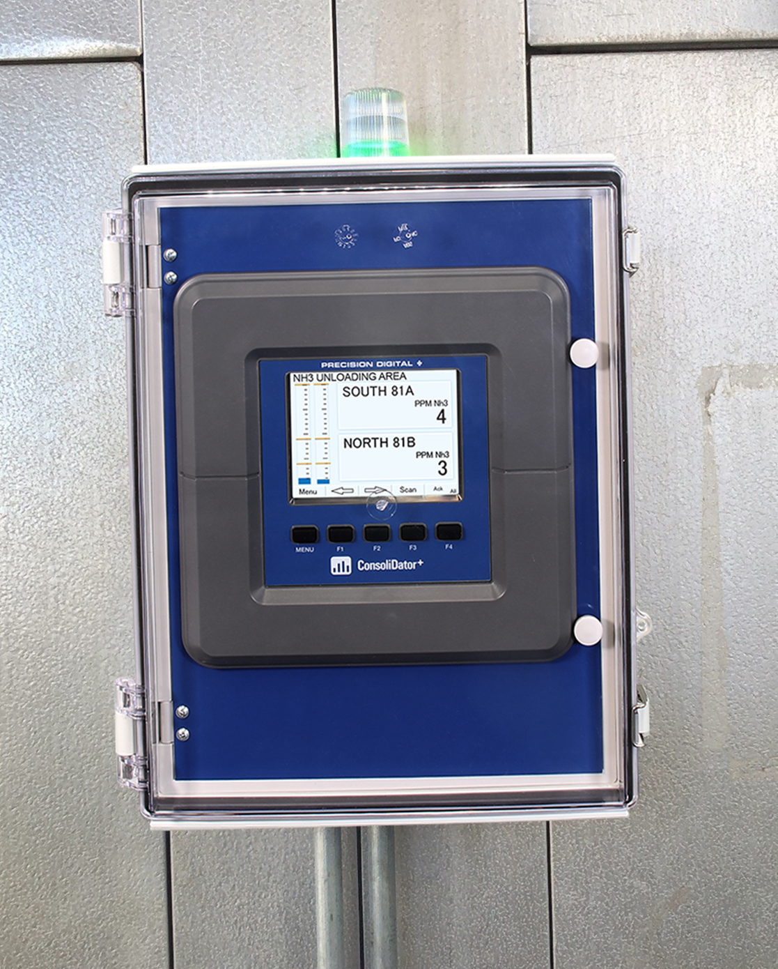 ConsoliDator+ easily mounted to the wall panel.