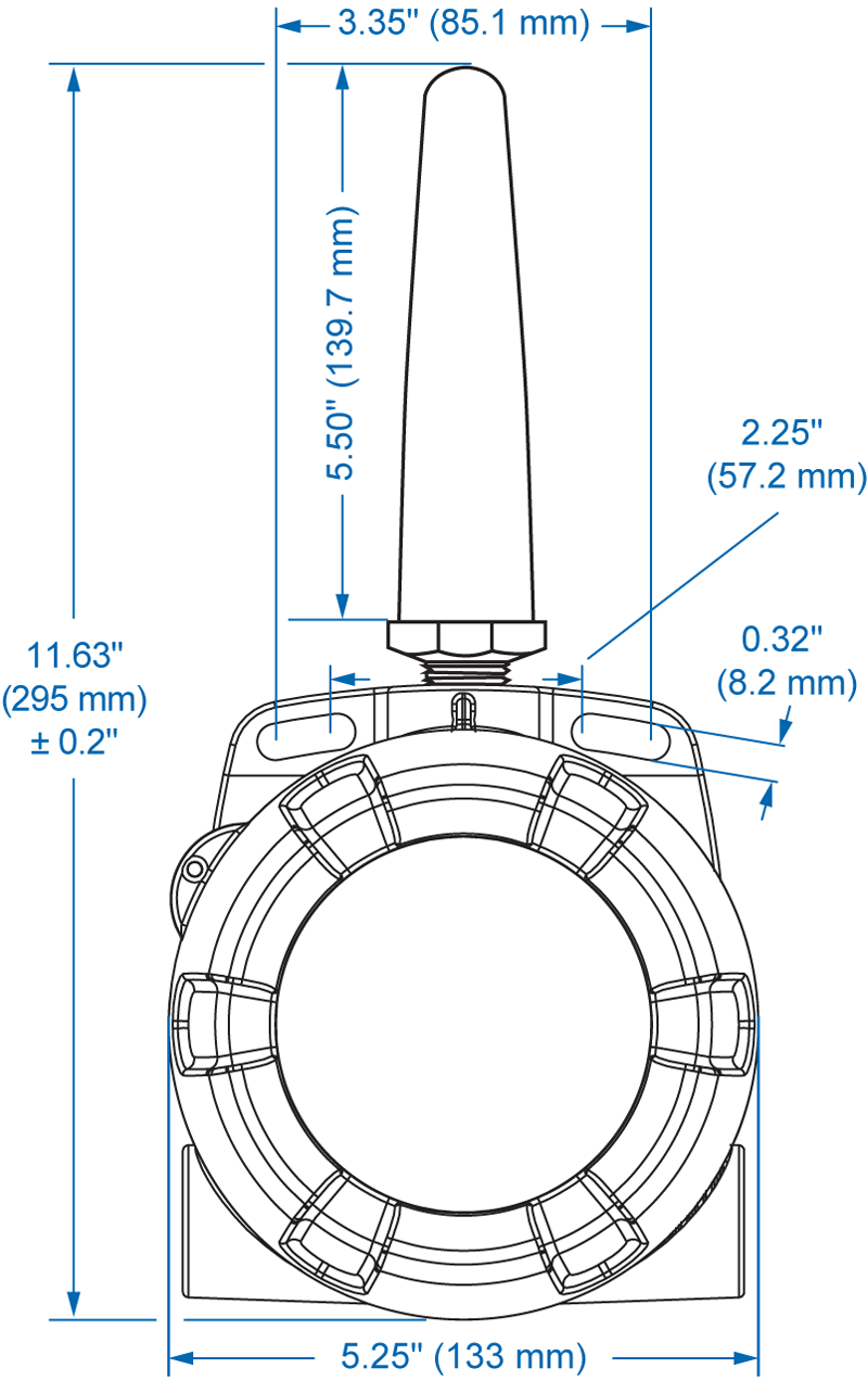 PDW30 Dimensions Front
