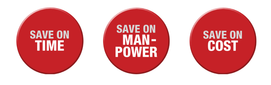 Save Time, Man Power, and Cost