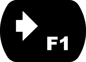 F1 Function Key Button