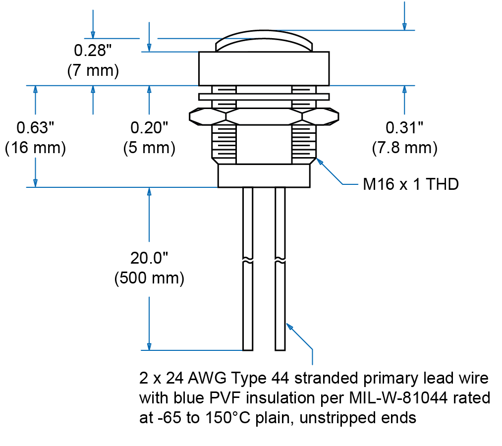 Button Dimensions