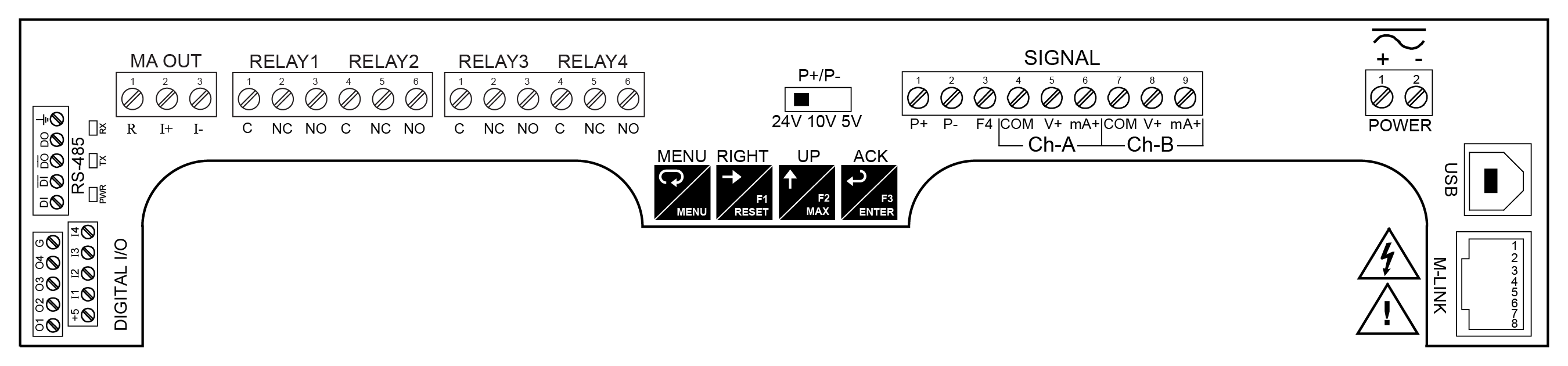 PD2-6060-XH7 Connectors Label