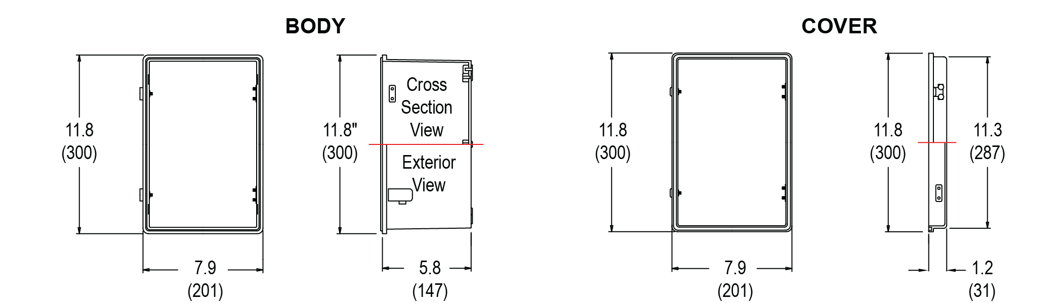 PDA2300 Small Body Enclosures