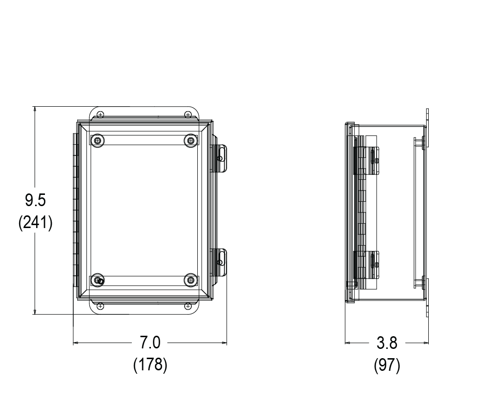 Small Enclosure Dimensions