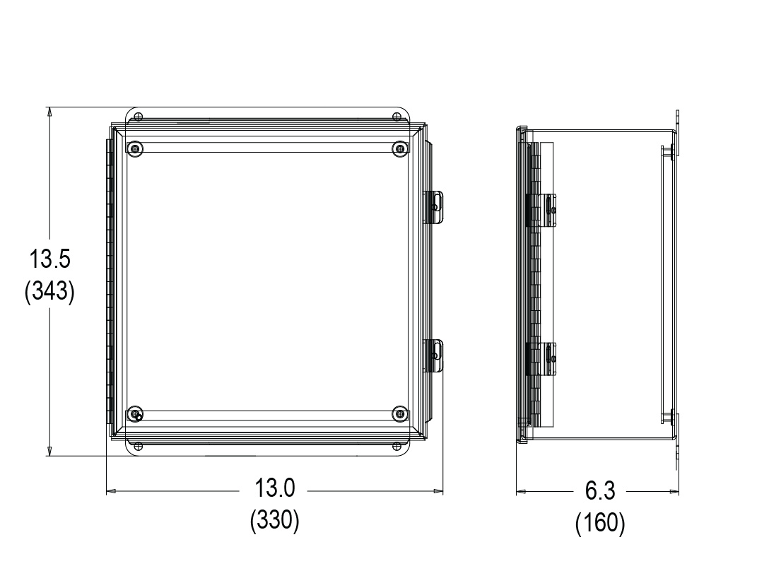 Large Enclosure Dimensions