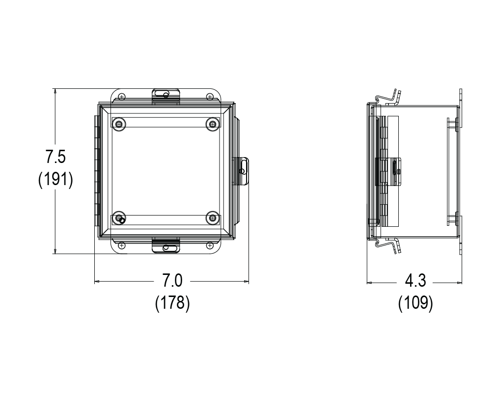 Extra Small Enclosure Dimensions
