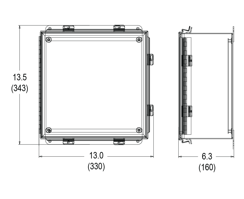 Large Enclosure Dimensions