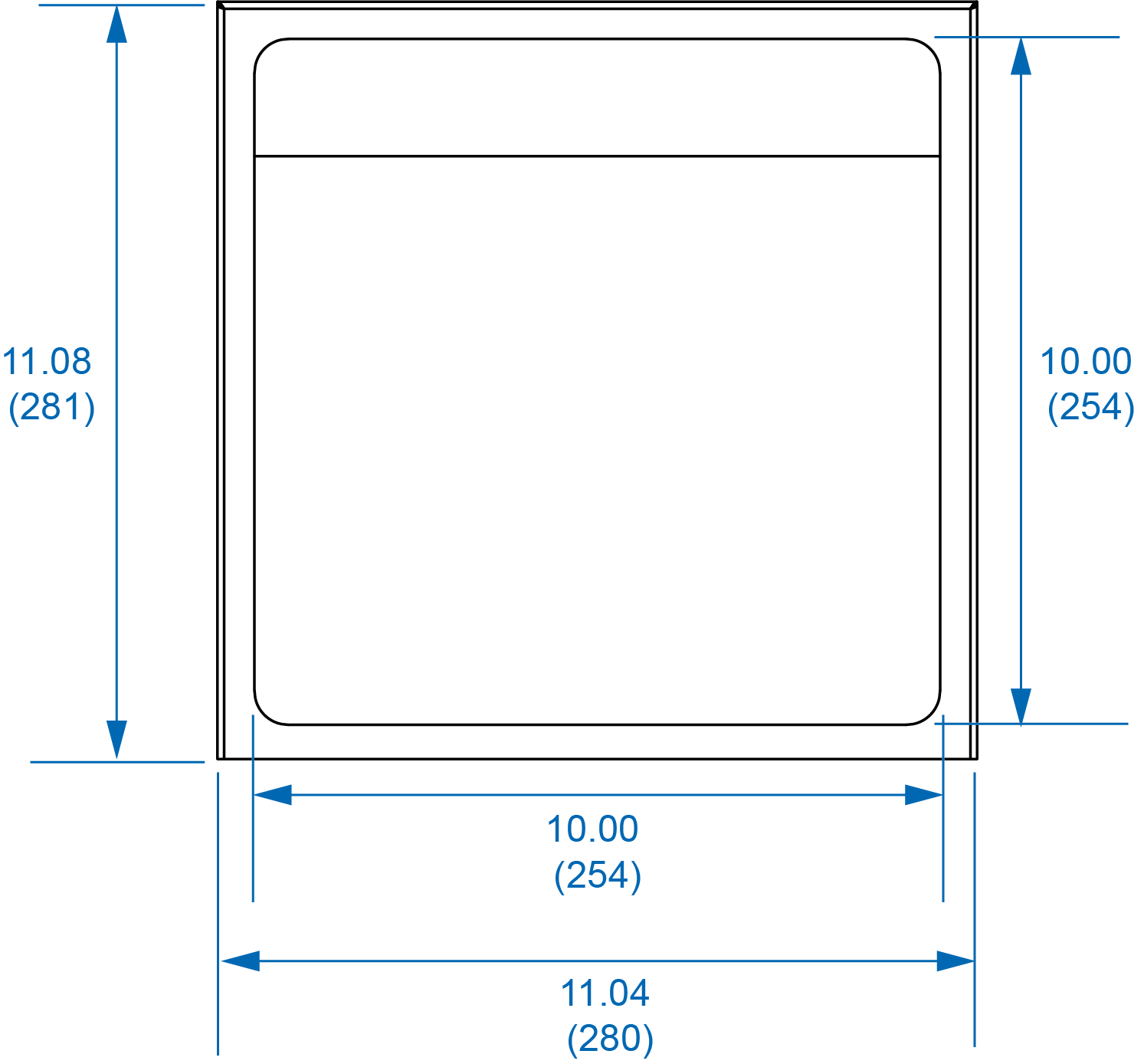 PDA9000SH Cutout