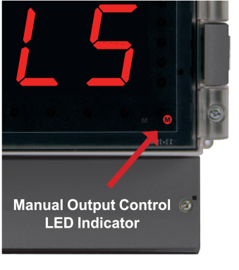 Manual Output Control LED Indicator