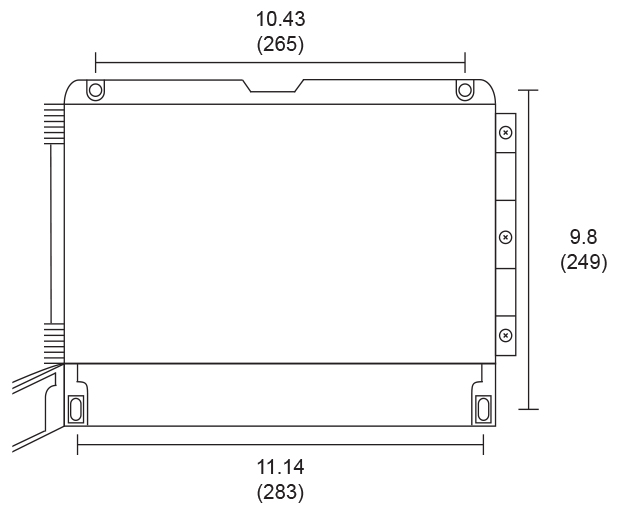 Wall Mounting Holes Location