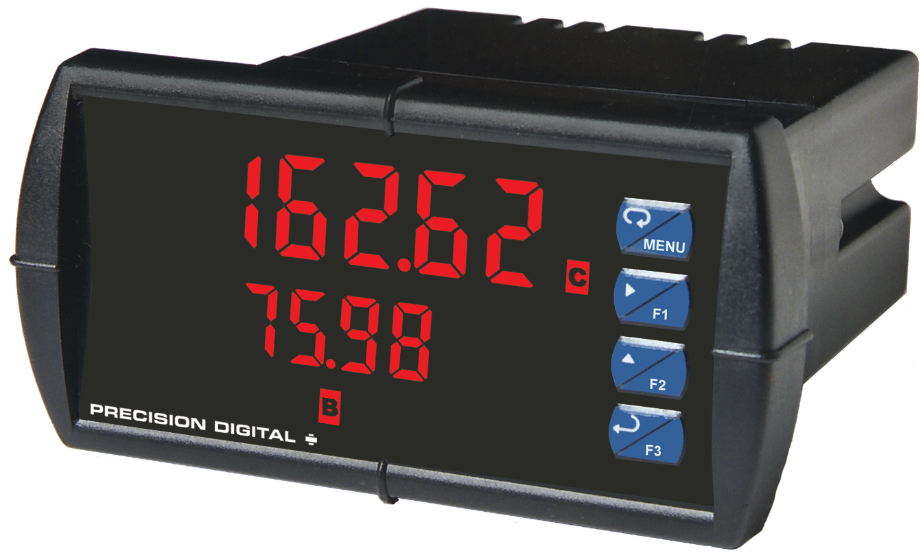 Precision Digital's New 1/8 DIN Dual-Input Flow Rate / Totalizers ...