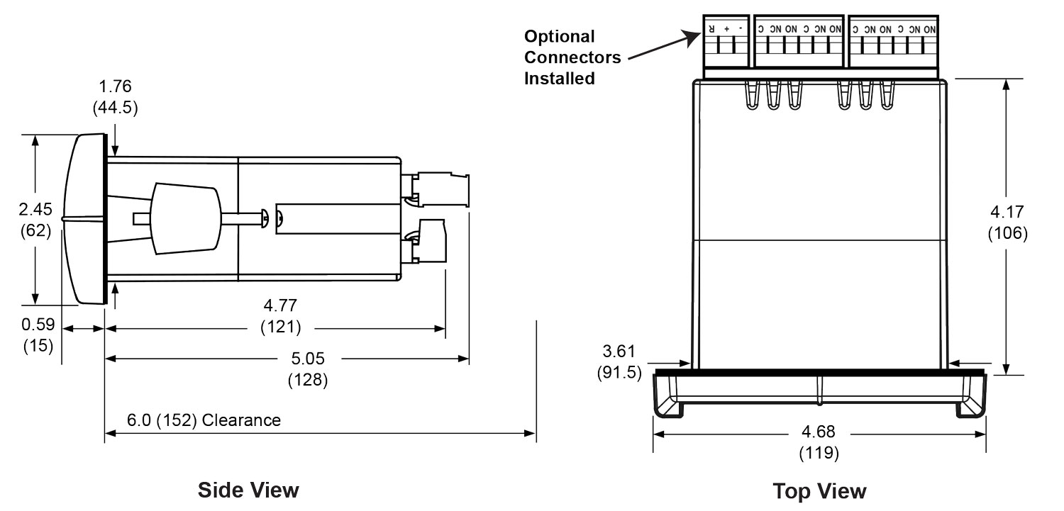 PD6000 Dimensions