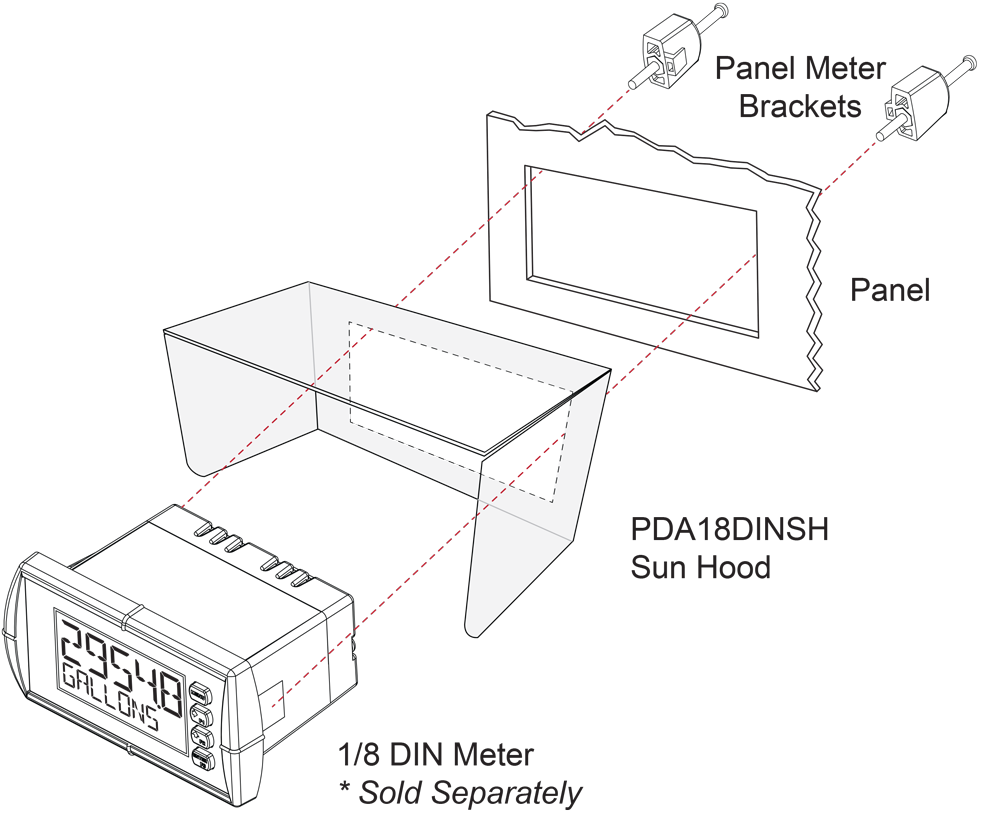 PDA18DINSH Sunhood Assembly