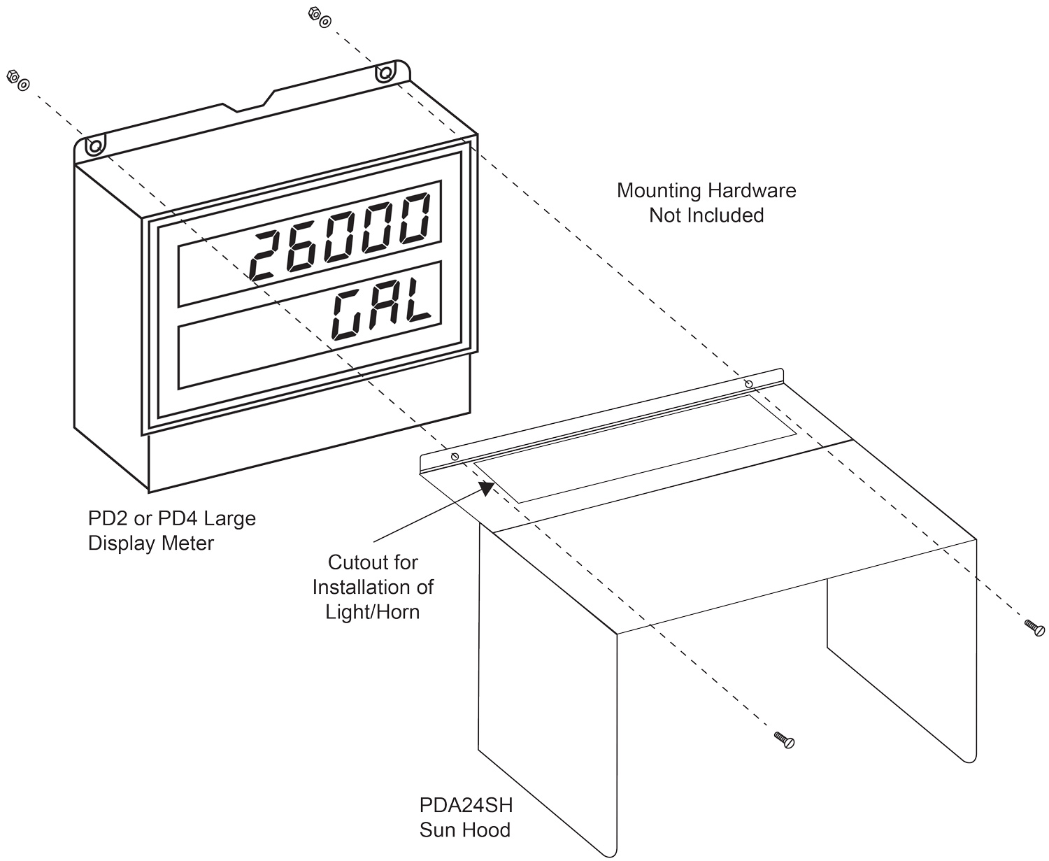 PDA24SH Mounting